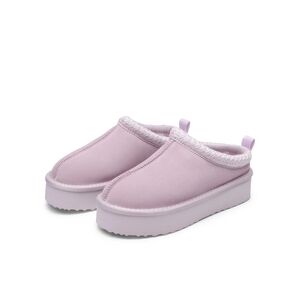 Pink Slip-On Platform Slippers